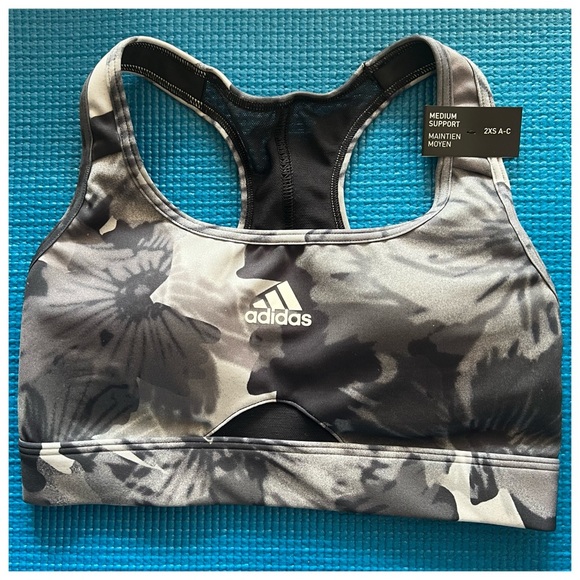 adidas Power React Training Medium Support Sports Bra - Picture 4 of 9